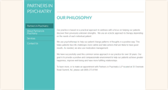Desktop Screenshot of partnersinpsychiatry.com